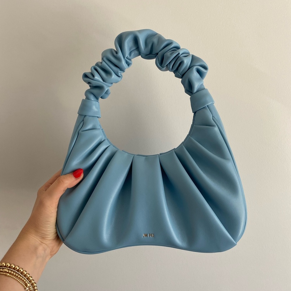 New JW PEI Gabbi Ruched Hobo Handbag - Ice